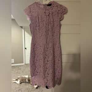 ✨HOST PICK✨ Lavender Floral Lace Cocktail Dress Size Small